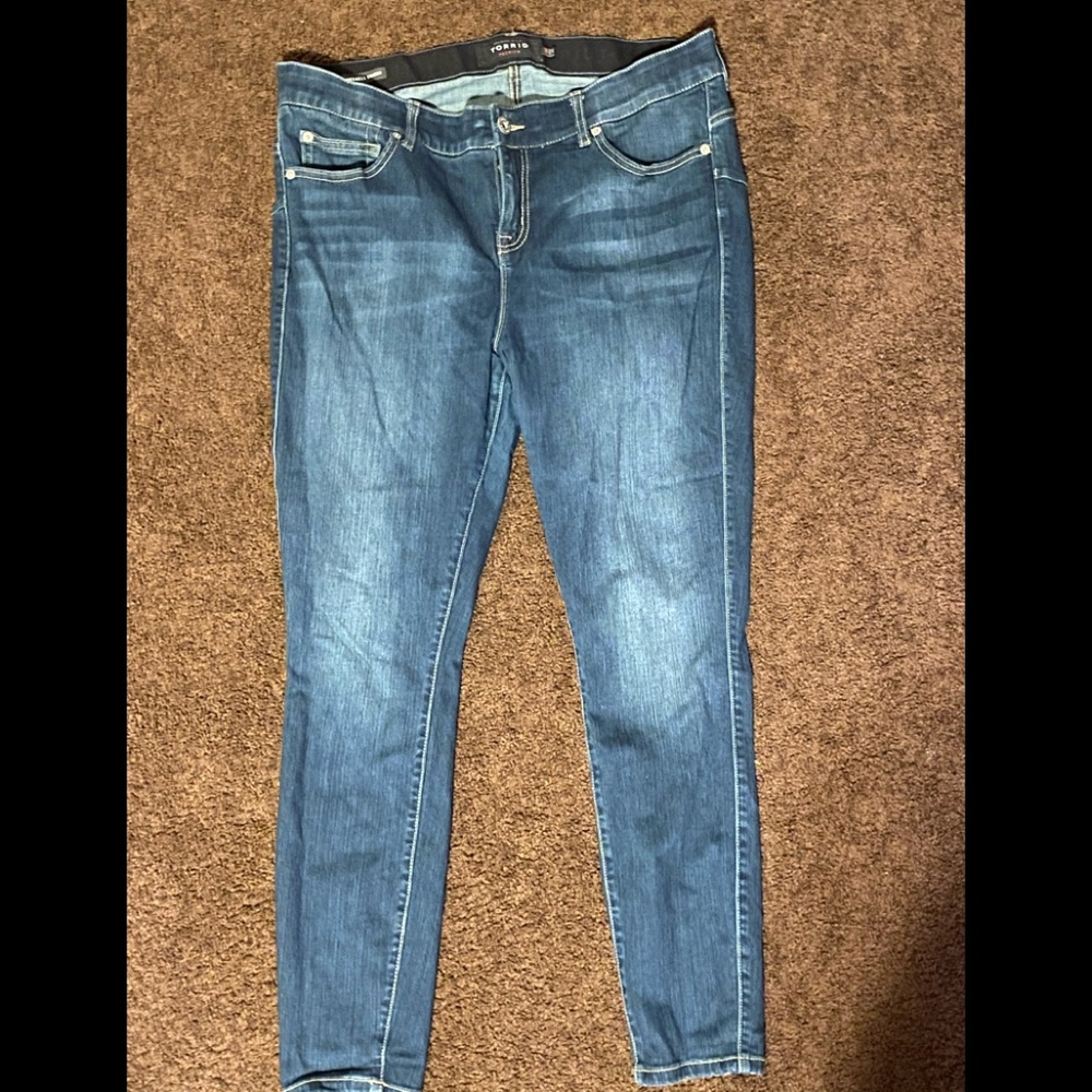 Torrid Bombshell Skinny Blue Jeans